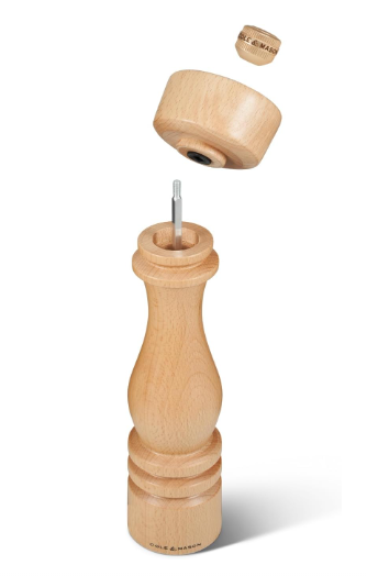 Cole & Mason The London Collection Salt Mill – Natural Beech – 12" / 30 cm by Kitchen Niche