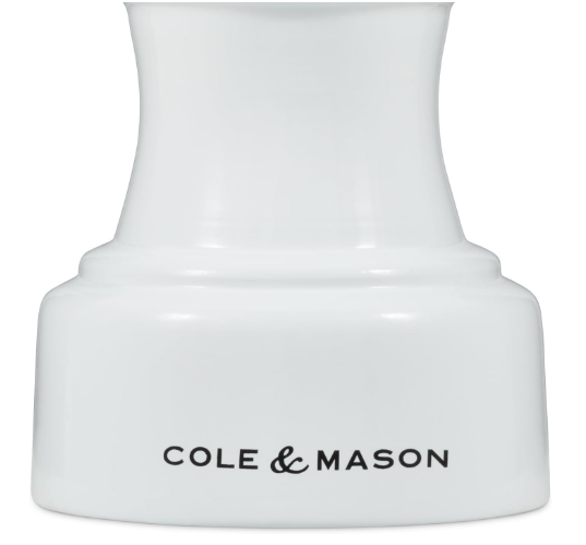 Cole & Mason The Hoxton Salt Mill – White Gloss – 4.2" / 10.5 cm by Kitchen Niche