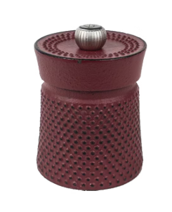 Peugeot Bali Fonte Red Cast Iron Pepper Mill by Kitchen Niche