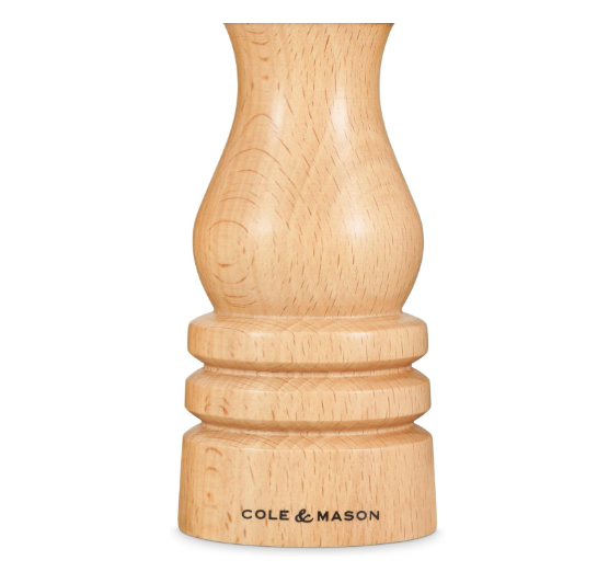 Cole & Mason The London Collection Pepper Mill – Natural Beech – 7" / 18 cm by Kitchen Niche
