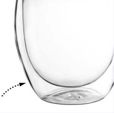 Trudeau Java Double Wall Cappuccino Mugs – 8 oz – Set of 2 Trudeau by Kitchen Niche