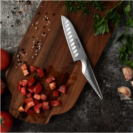 Global Santoku Knife Fluted 13cm / 5" Global by Kitchen Niche
