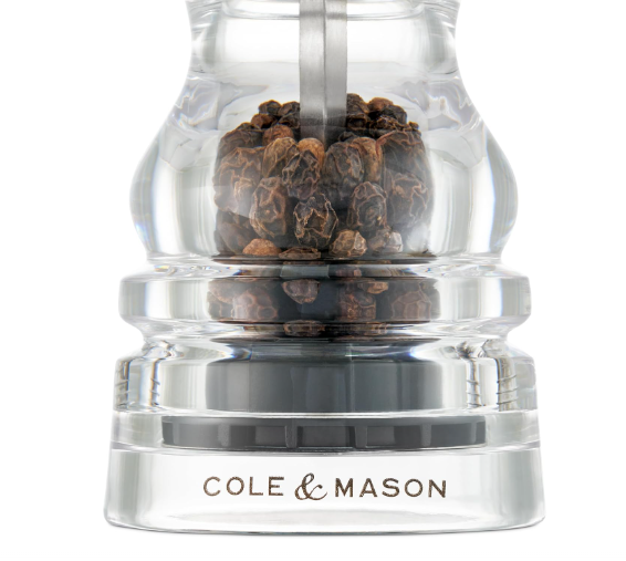Cole & Mason The London Collection Pepper Mill – Acrylic – 5" / 13 cm by Kitchen Niche