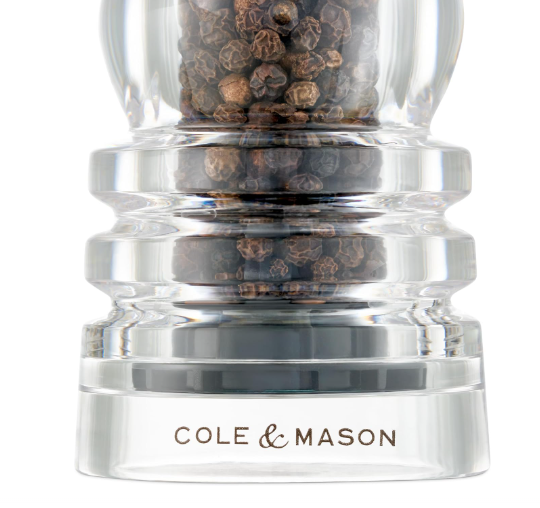 Cole & Mason The London Collection Pepper Mill – Acrylic – 7" / 18 cm by Kitchen Niche