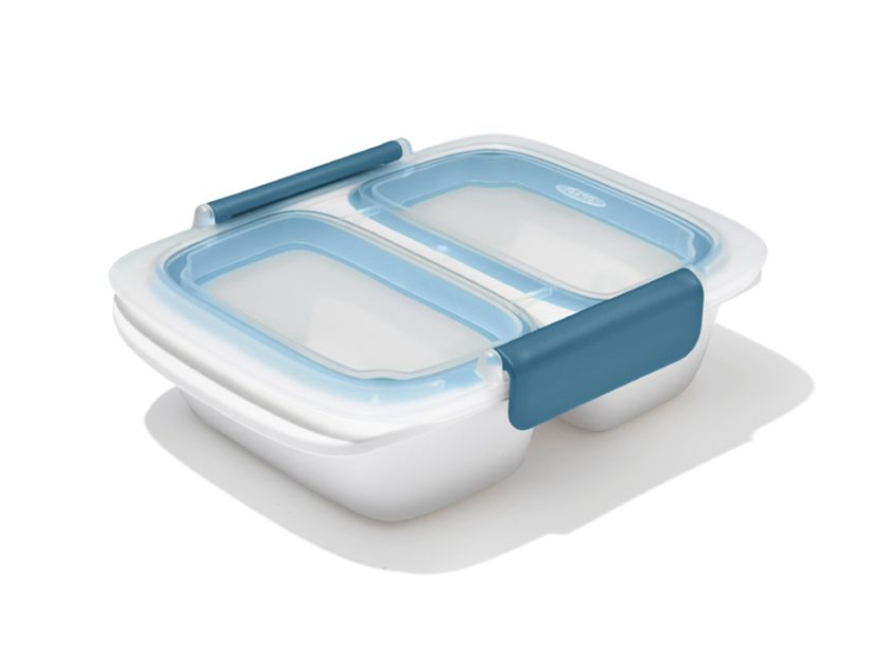 OXO Prep and Go Divided Container 2-Cup Blue