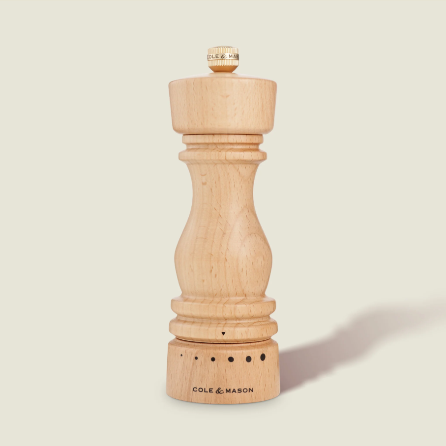 Cole &amp; Mason London Grind Select Pepper Mill – Natural Beech – 7&quot; / 18 cm