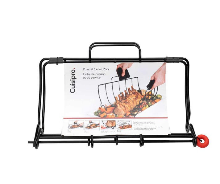 Cuisipro Roast & Serve Roasting Rack – 12.7" x 14.7" x 7.2" / 32 x 37.5 x 18 cm Cuisipro by Kitchen Niche