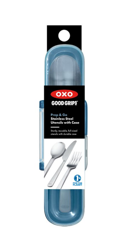 OXO Prep and Go Utensil Set 3-Piece Blue