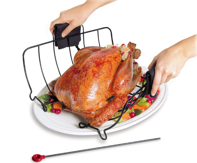 Cuisipro Roast & Serve Roasting Rack – 12.7" x 14.7" x 7.2" / 32 x 37.5 x 18 cm Cuisipro by Kitchen Niche