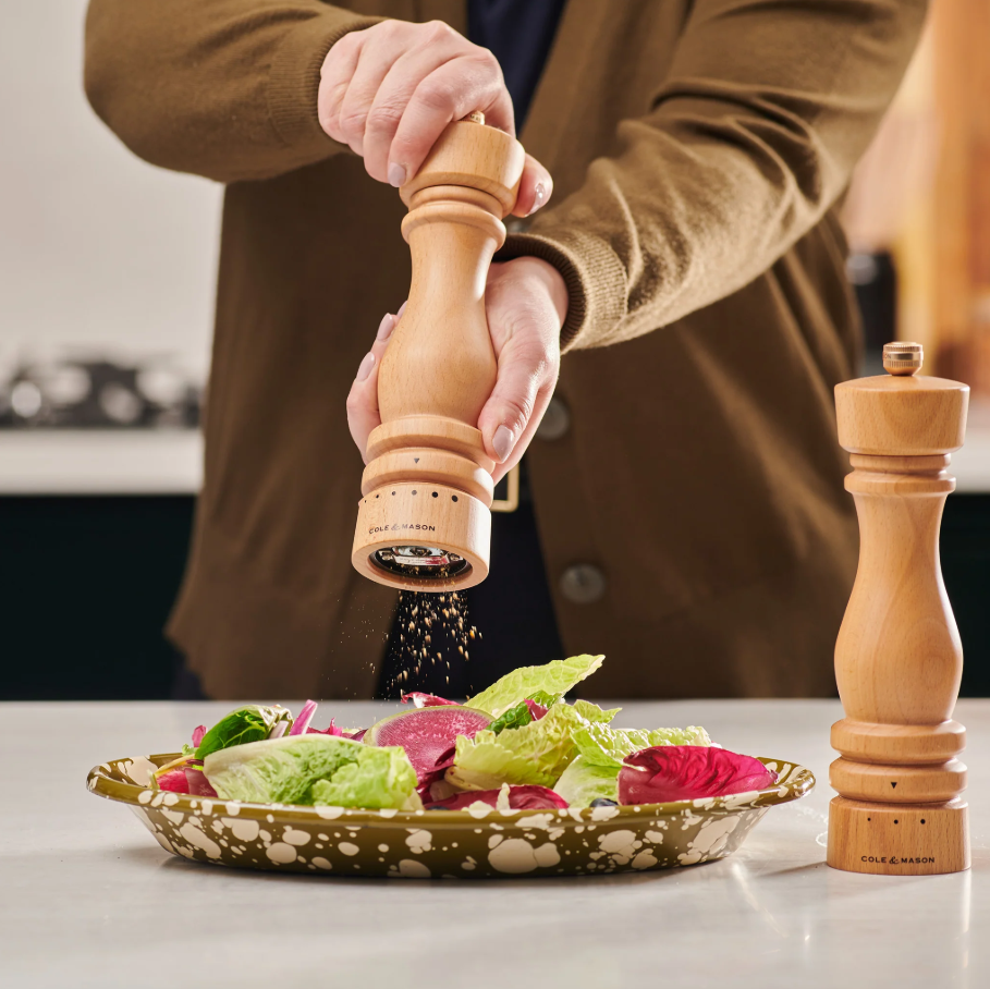 Cole & Mason London Grind Select Pepper Mill – Natural Beech – 8.5" / 22 cm