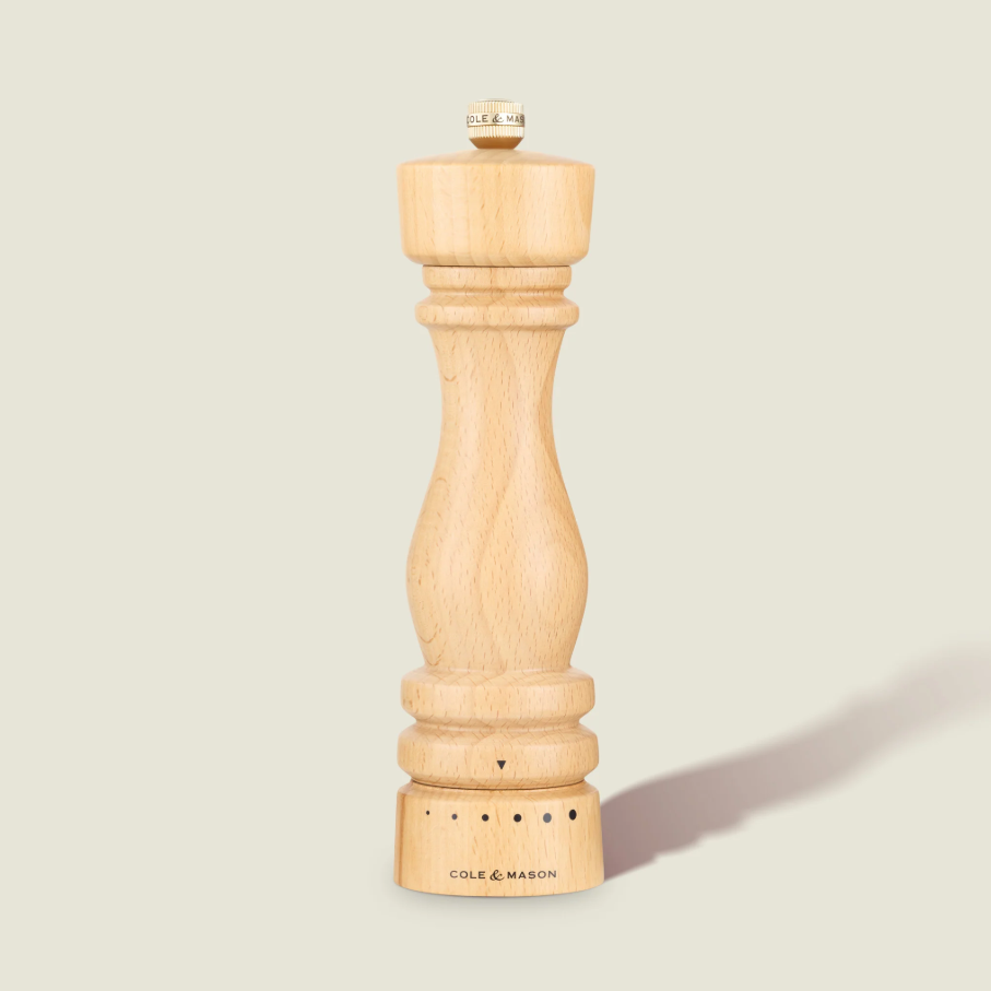 Cole &amp; Mason London Grind Select Pepper Mill – Natural Beech – 8.5&quot; / 22 cm