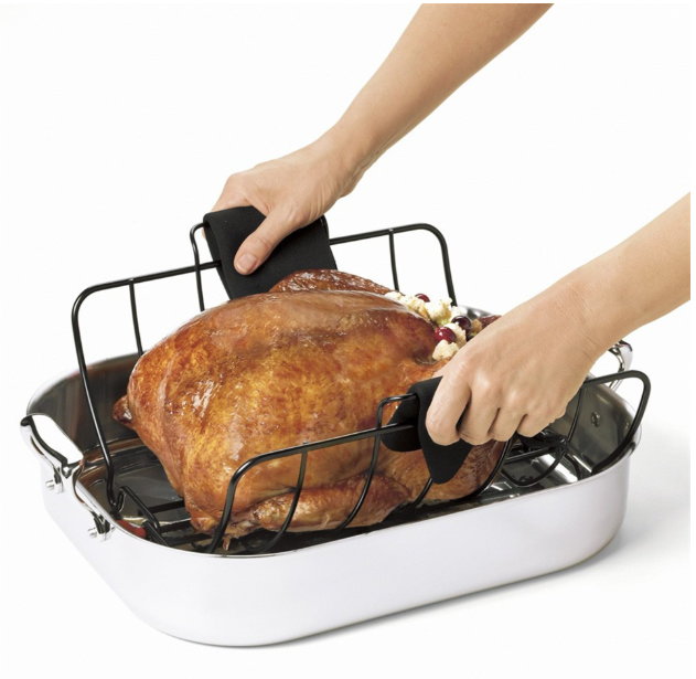 Cuisipro Roast & Serve Roasting Rack – 12.7" x 14.7" x 7.2" / 32 x 37.5 x 18 cm Cuisipro by Kitchen Niche