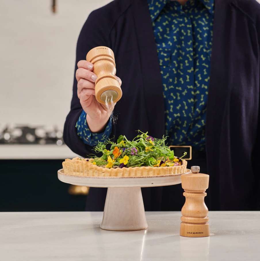 Cole & Mason London Salt Shaker and Pepper Mill Gift Set – Natural Beech – 5" / 13 cm