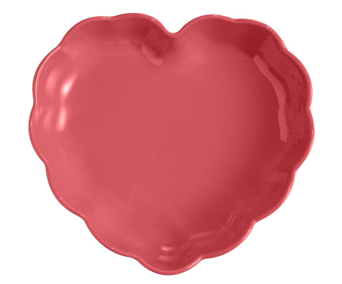 Emile Henry Madeleine Heart Dish – Rose Candy – 26.5 x 24.5 x 6.5 cm – 1.8 L Emile Henry by Kitchen Niche