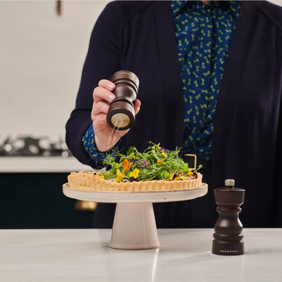 Cole & Mason London Salt Shaker and Pepper Mill Gift Set – Chocolate Wood – 5" / 13 cm