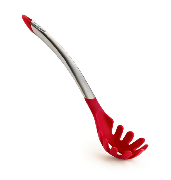 Cuisipro Silicone Spaghetti Server – 12.25" / 31 cm – Red (LFGB Silicone) Cuisipro by Kitchen Niche