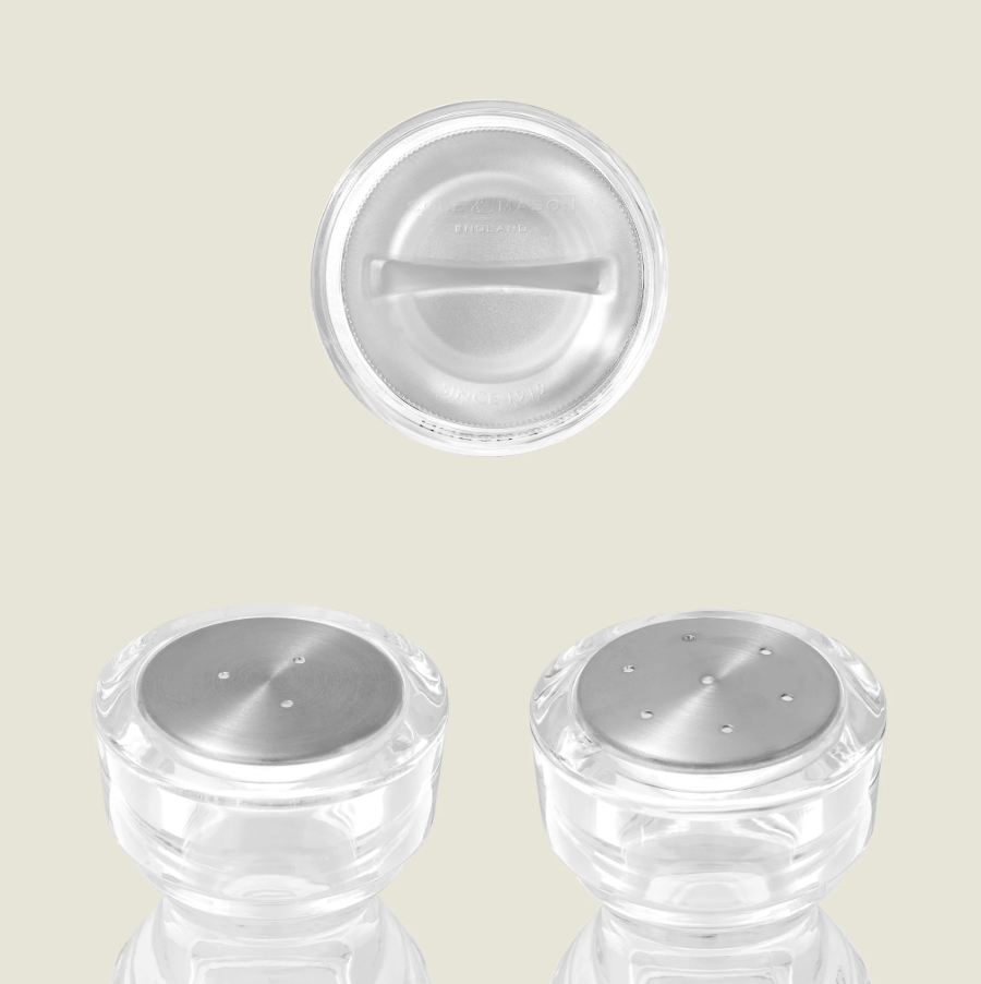 Cole & Mason London Pepper & Salt Shaker Set – Acrylic – 5" / 13 cm