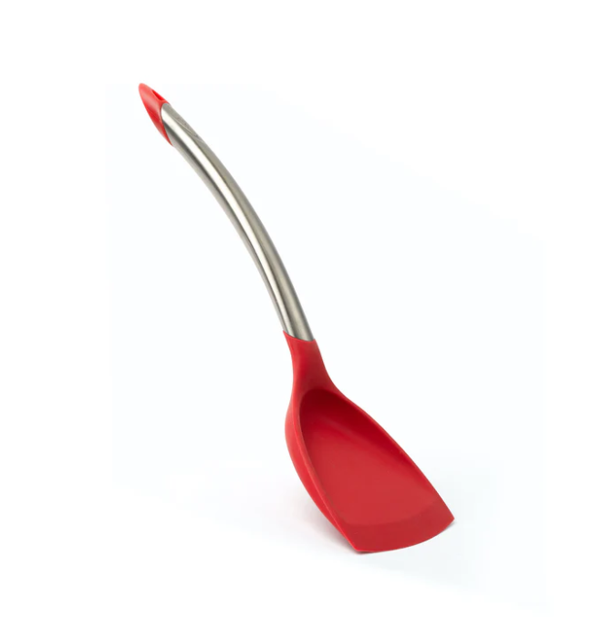 Cuisipro Silicone Wok Turner – 12.5" / 32 cm – Red (LFGB Silicone) Cuisipro by Kitchen Niche