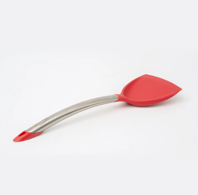 Cuisipro Silicone Wok Turner – 12.5" / 32 cm – Red (LFGB Silicone) Cuisipro by Kitchen Niche