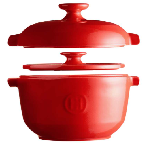 Emile Henry Rice Pot – Burgundy (Grand Cru) – 19.5 x 20.5 x 21.5 cm – 2.5 L Emile Henry by Kitchen Niche