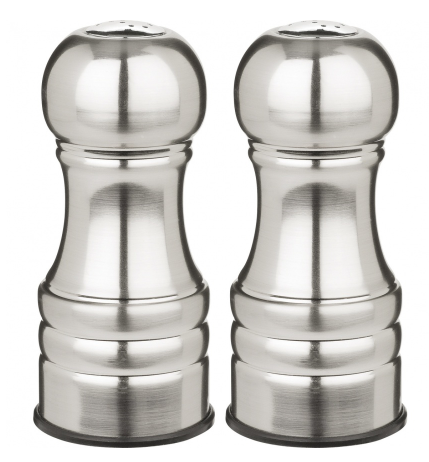 Trudeau Century Stainless Steel Salt &amp; Pepper Shaker Set Trudeau by Kitchen Niche