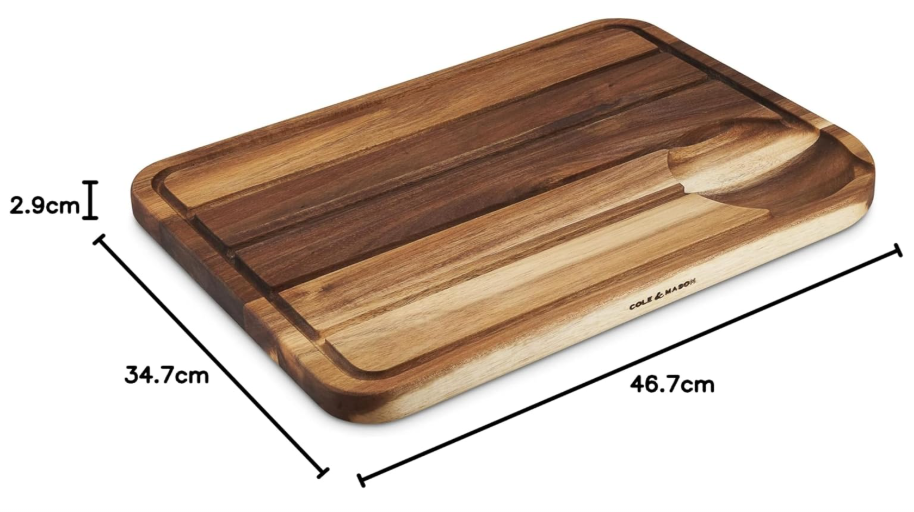 Cole & Mason Berden Large Acacia Carving Board by Kitchen Niche