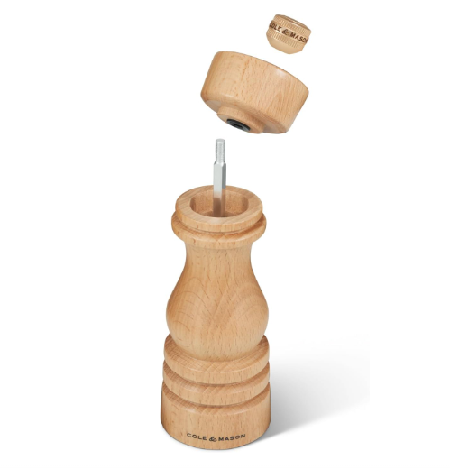 Cole & Mason The London Collection Salt Mill – Natural Beech – 7" / 18 cm by Kitchen Niche