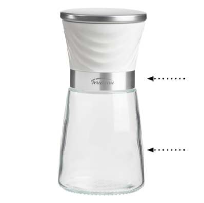 Trudeau Wave Salt Mill 6" Trudeau by Kitchen Niche