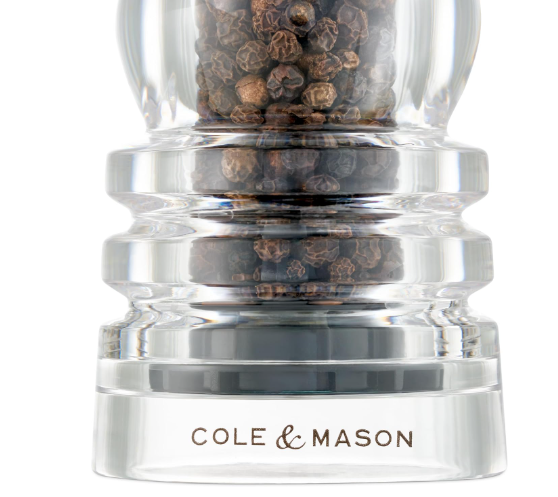Cole & Mason The London Collection Salt & Pepper Mill Gift Set – Acrylic – 7" / 18 cm by Kitchen Niche