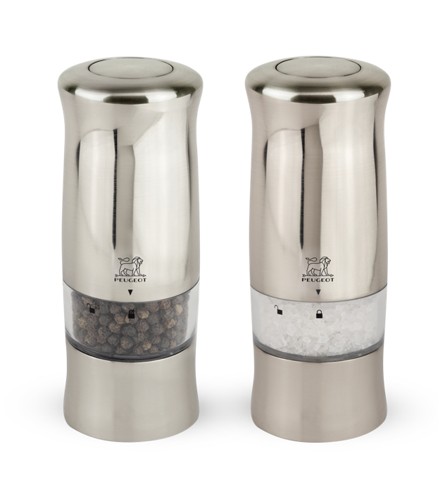 Peugeot Zeli Electric Salt and Pepper Mill Set by Kitchen Niche