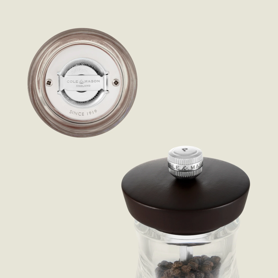 Cole & Mason Holborn Pepper Mill – Chocolate Beech – Acrylic/Wood – Filled