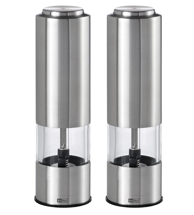AdHoc Pepmatik Electric Salt and Pepper Mill Set – 7.28" / 18.5 cm