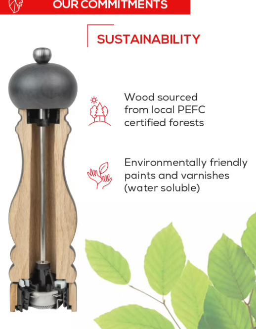 Peugeot Madras u'Select Chocolate 16cm Pepper Mill by Kitchen Niche