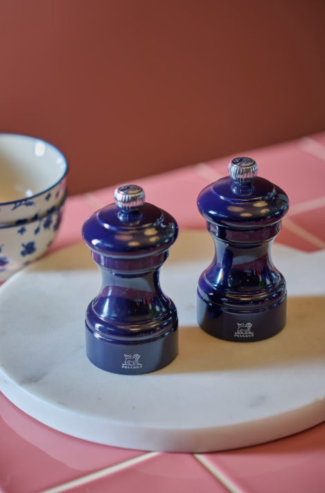 Peugeot Bistro Blue Lacquer Pepper Mill - 10 cm / 4"