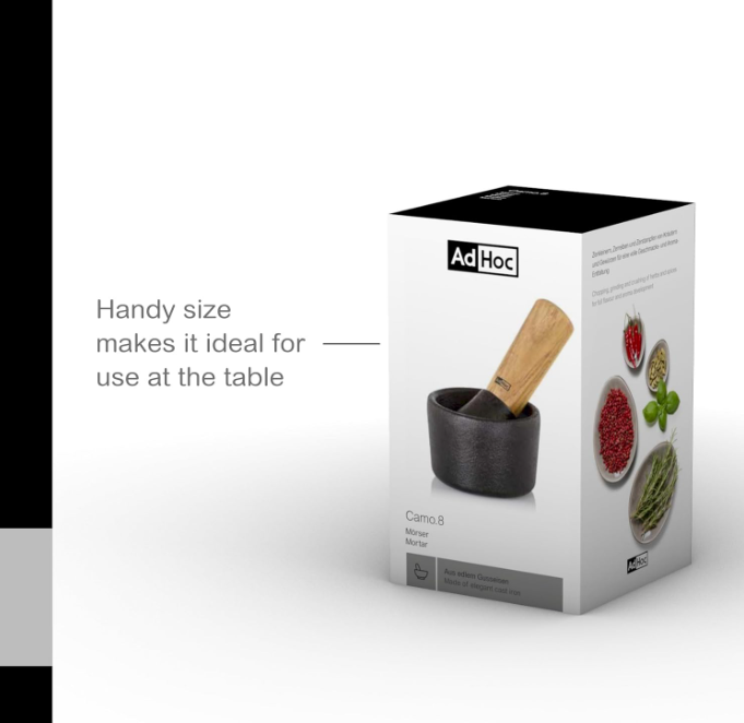 AdHoc Camo.8 Mortar & Pestle by Kitchen Niche