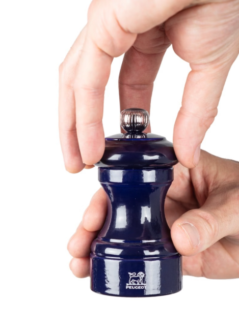 Peugeot Bistro Blue Lacquer Pepper Mill - 10 cm / 4"