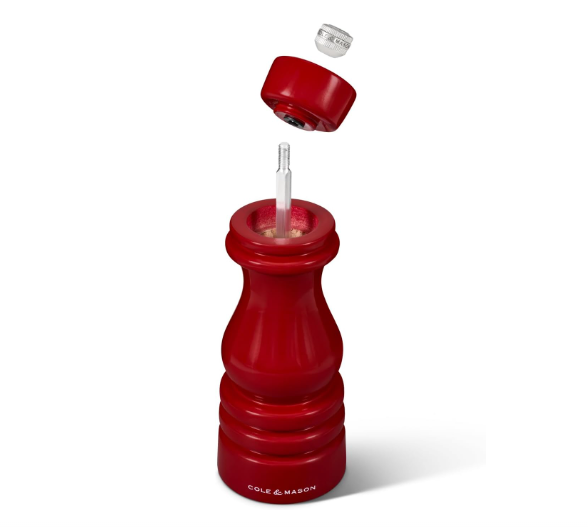 Cole & Mason The London Collection Pepper Mill – Red Gloss – 7" / 18 cm by Kitchen Niche