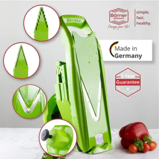Swissmar Borner V-Power V-Slicer Mandoline Slicer – Green by Kitchen Niche