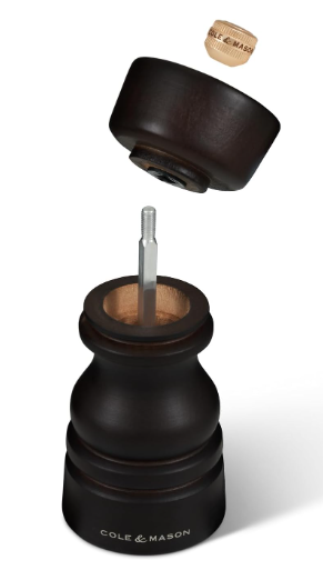 Cole & Mason The London Collection Salt & Pepper Mill Gift Set – Chocolate Wood – 5" / 13 cm by Kitchen Niche