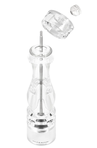 Cole & Mason The London Collection Pepper Mill – Acrylic – 8" / 22 cm by Kitchen Niche