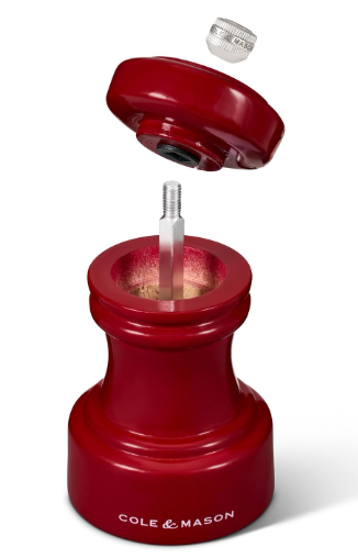 Cole & Mason The Hoxton Pepper Mill – Red Gloss – 4.2" / 10.5 cm by Kitchen Niche