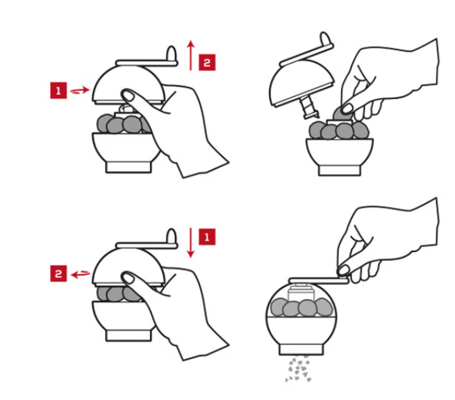 Peugeot Tidore Nutmeg Mill by Kitchen Niche