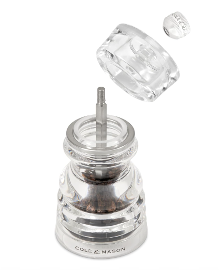 Cole & Mason The London Collection Pepper Mill – Acrylic – 5" / 13 cm by Kitchen Niche