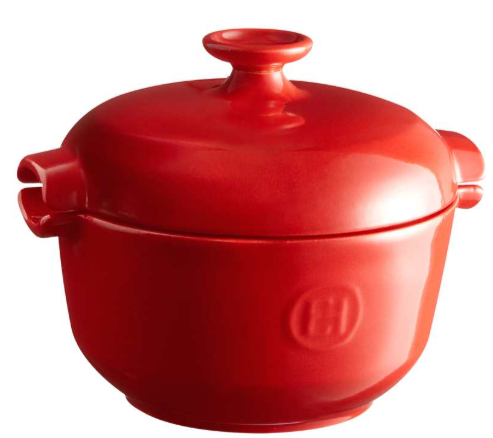 Emile Henry Rice Pot – Burgundy (Grand Cru) – 19.5 x 20.5 x 21.5 cm – 2.5 L