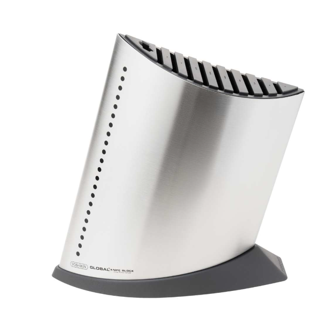 Global Knife Block Holds 10 Knives Ship Shape Stainless Steel Global by Kitchen Niche