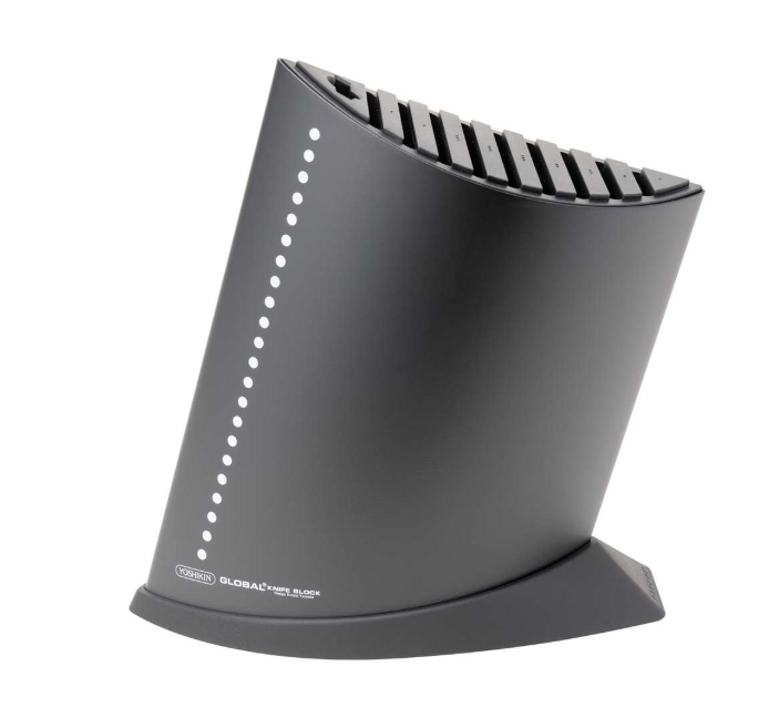 Global Knife Block Holds 10 Knives Ship Shape Black Global by Kitchen Niche