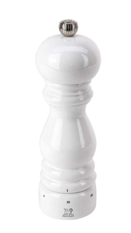 Peugeot Paris u'Select White Lacquer 18cm Salt Mill by Kitchen Niche
