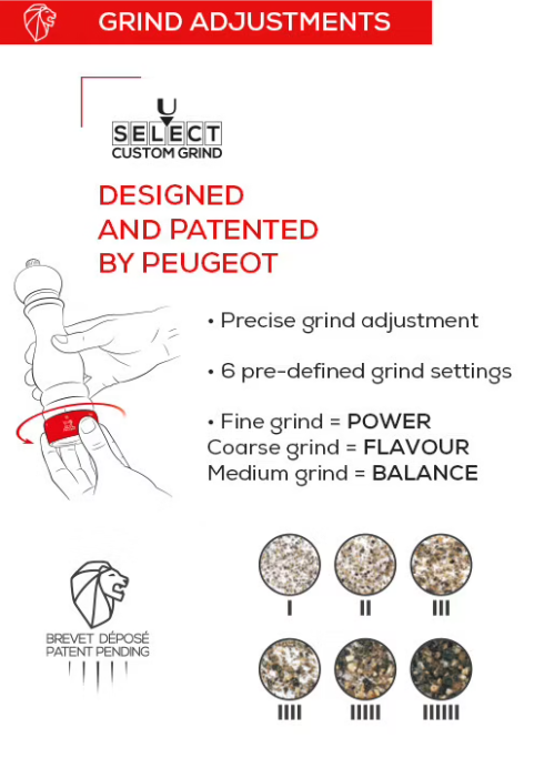 Peugeot Paris u'Select Natural 30cm Pepper Mill by Kitchen Niche