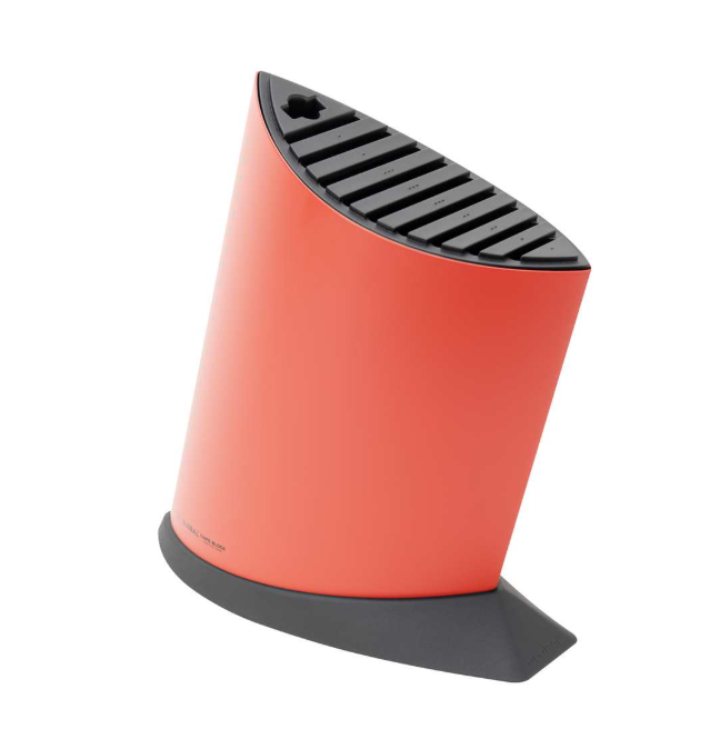 Global Knife Block Holds 10 Knives Ship Shape Red Global by Kitchen Niche