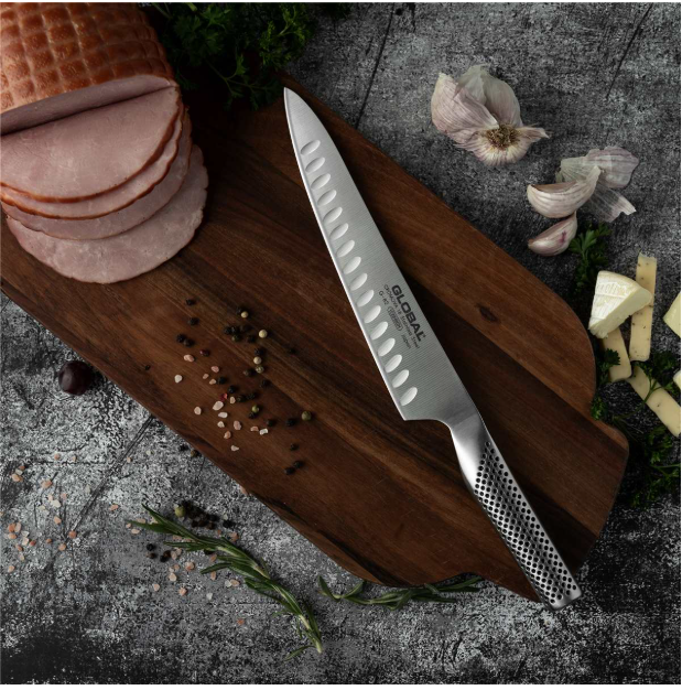 Global Carving Knife Fluted 21cm / 8.5" Global by Kitchen Niche